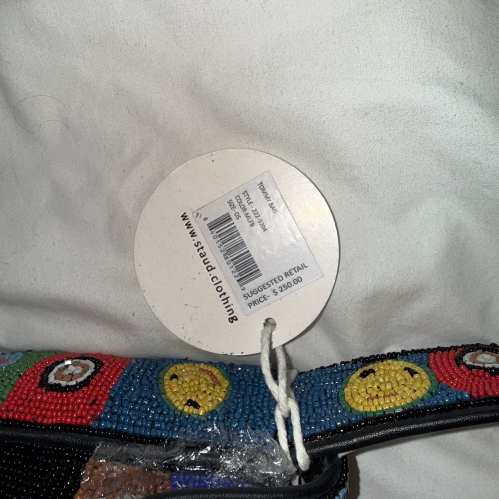 STAUD TOMMY BAG - Colorful Beaded Women's Bag with designs - Picture 5 of 5